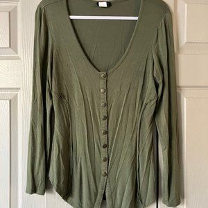 Fitted long sleeve top